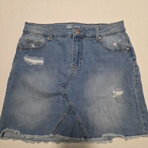 Wonder Nation Girls Denim Jean Skirt, Size XL 14-16